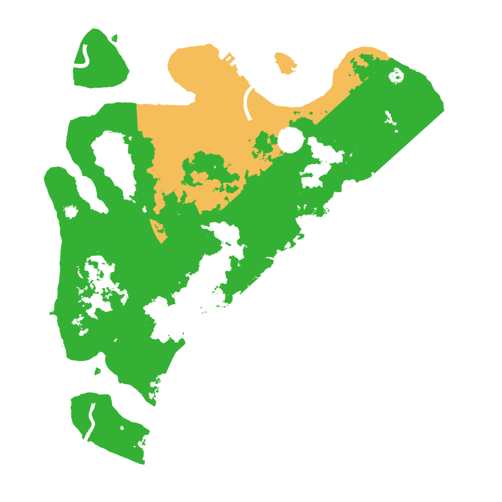 Biome Rust Map: Procedural Map, Size: 3500, Seed: 15070038