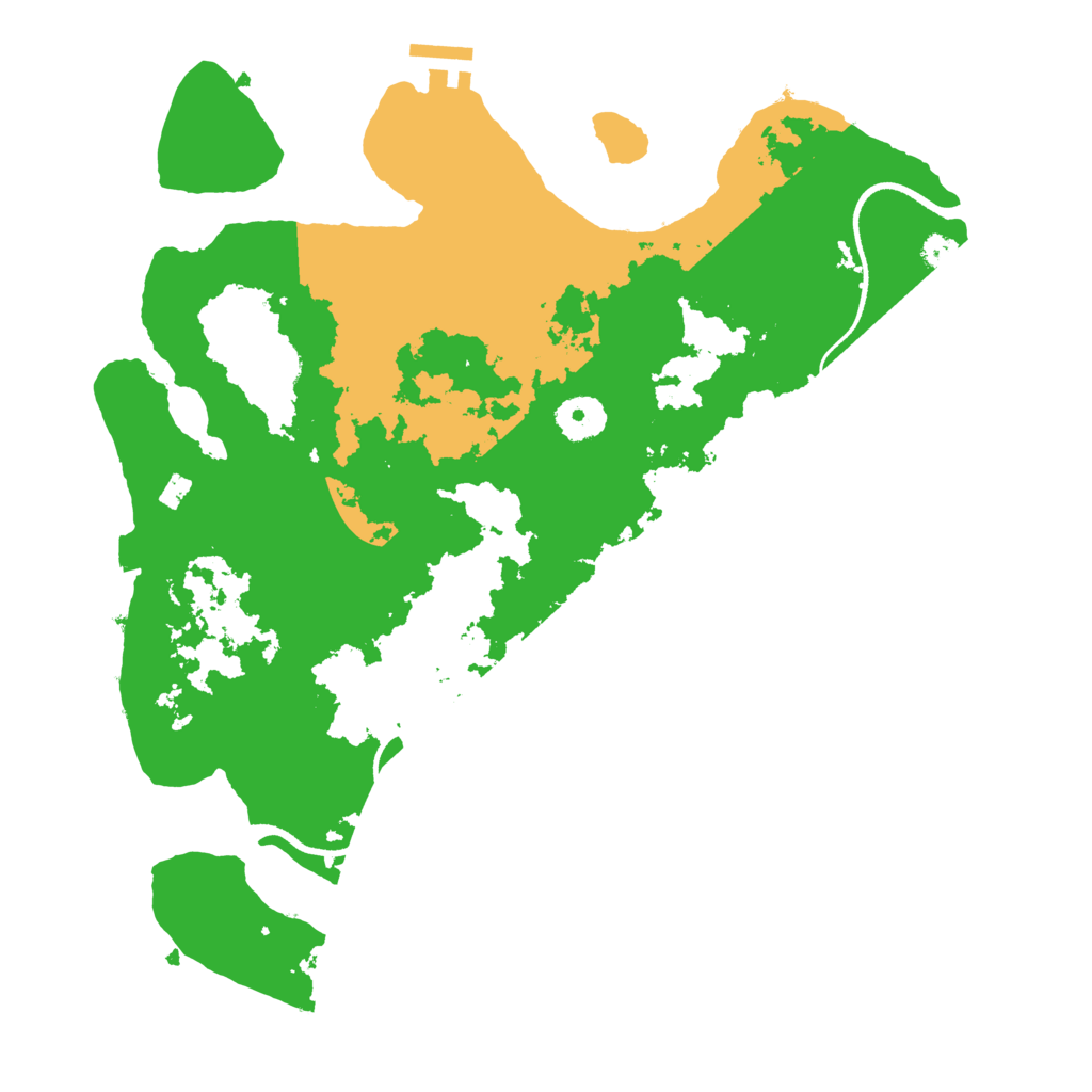 Biome Rust Map: Procedural Map, Size: 3500, Seed: 15070038