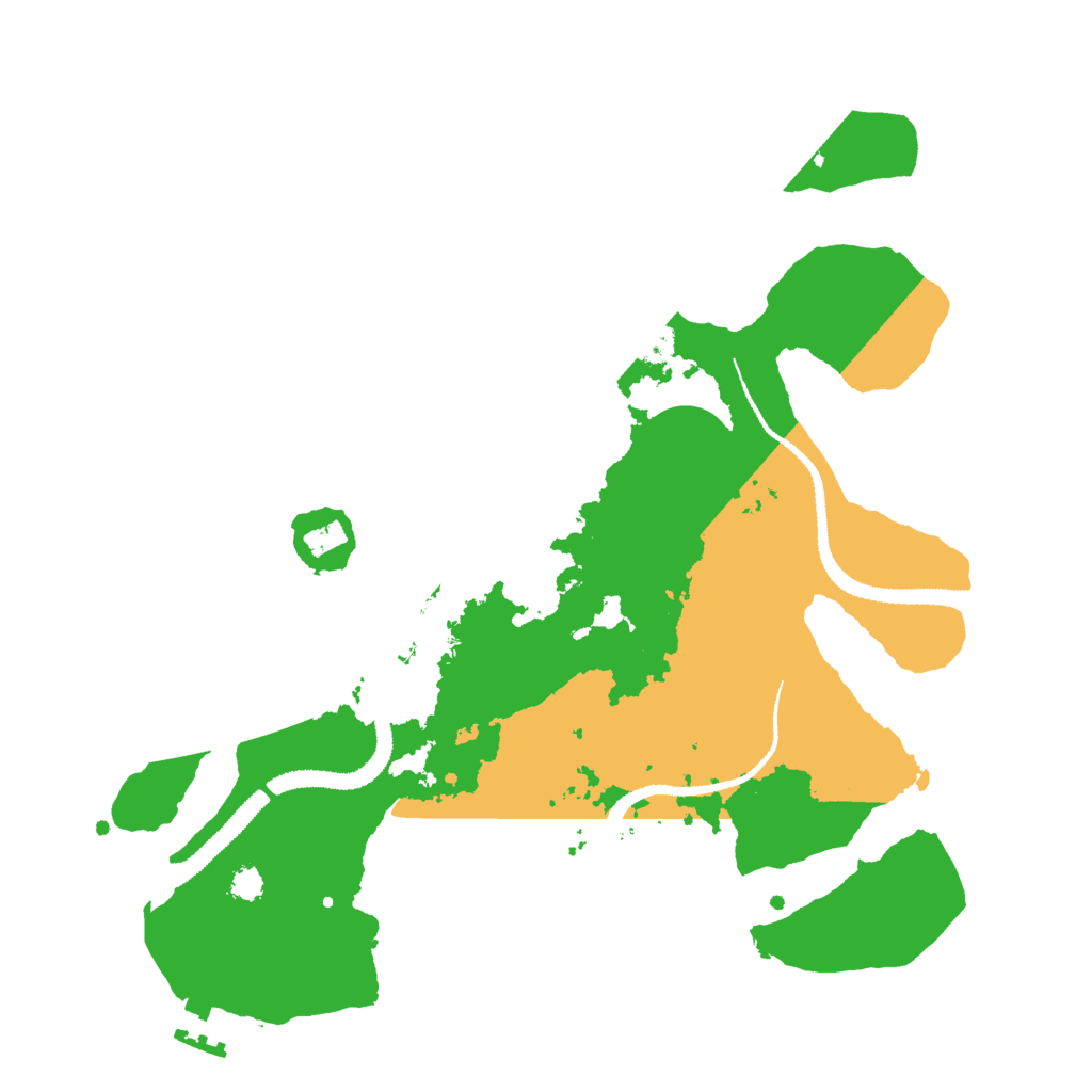 Biome Rust Map: Procedural Map, Size: 3000, Seed: 411667848