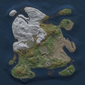 Thumbnail Rust Map: Procedural Map, Size: 3000, Seed: 411667848, 13 Monuments