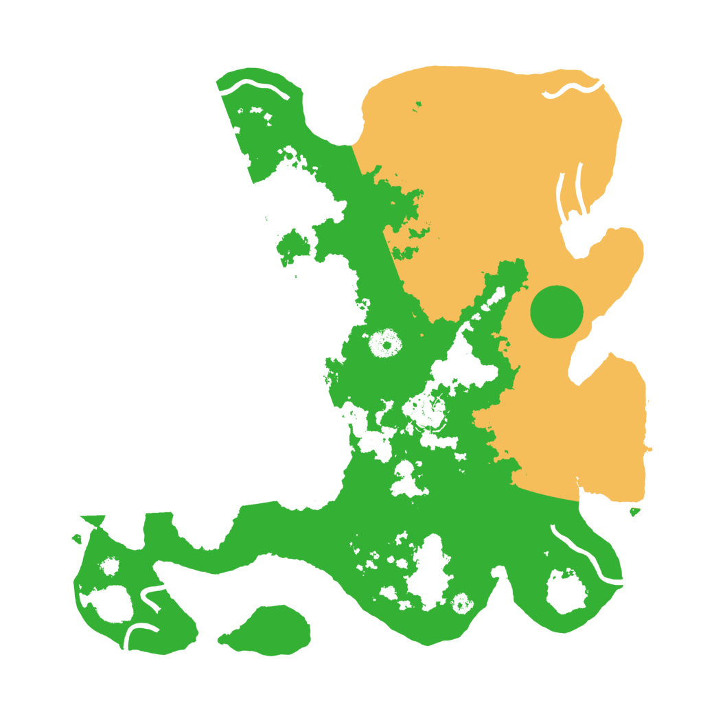 Biome Rust Map: Procedural Map, Size: 3500, Seed: 66357288