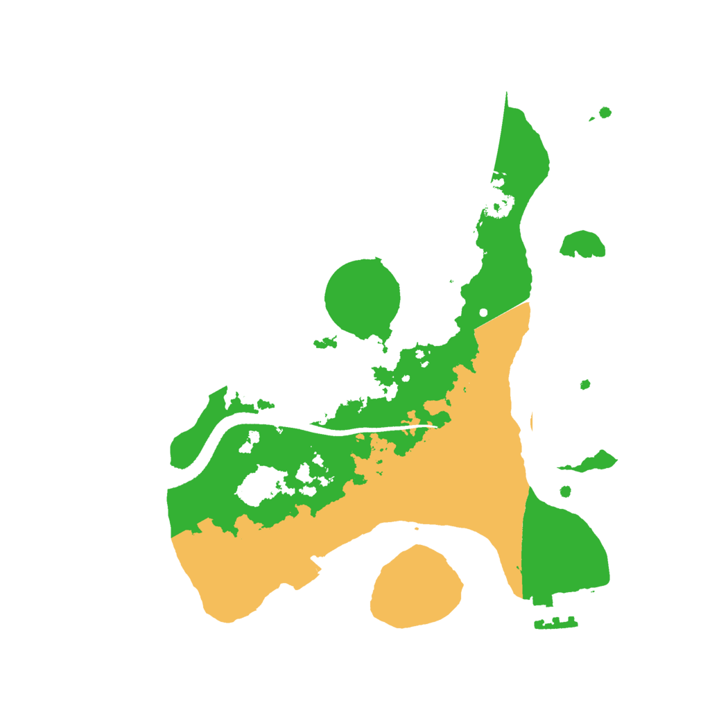 Biome Rust Map: Procedural Map, Size: 2500, Seed: 814976288