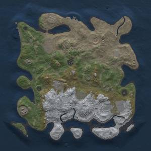 Thumbnail Rust Map: Procedural Map, Size: 3500, Seed: 98264362, 18 Monuments