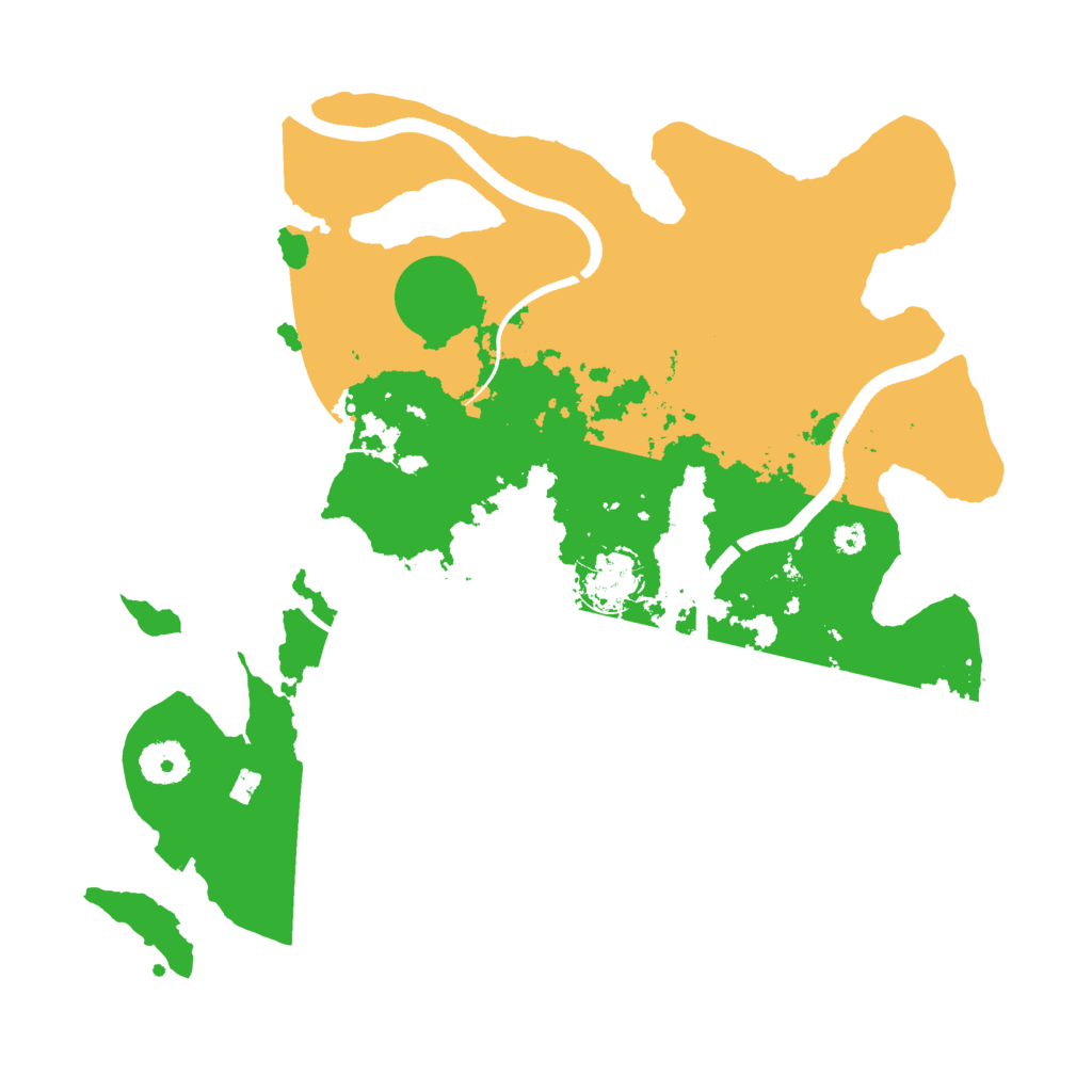 Biome Rust Map: Procedural Map, Size: 3500, Seed: 98264362