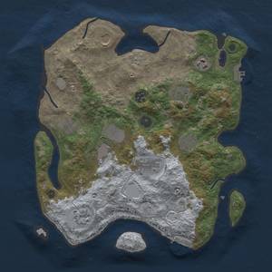 Thumbnail Rust Map: Procedural Map, Size: 3500, Seed: 543119031, 19 Monuments