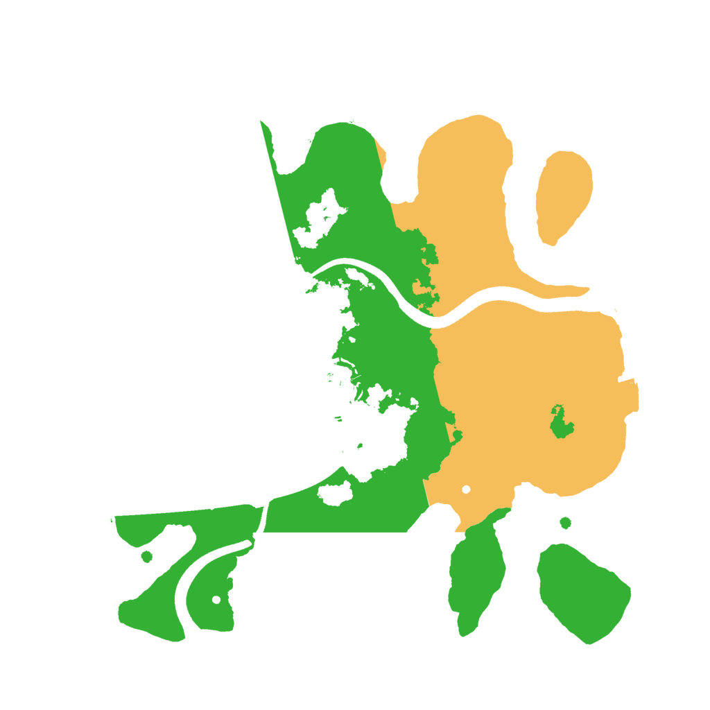 Biome Rust Map: Procedural Map, Size: 2500, Seed: 34372