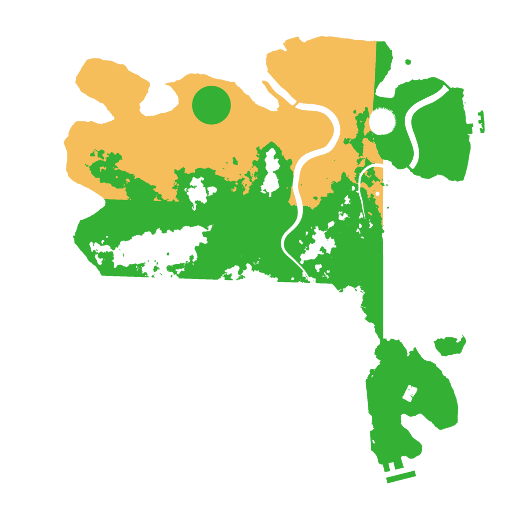 Biome Rust Map: Procedural Map, Size: 3500, Seed: 1397308679