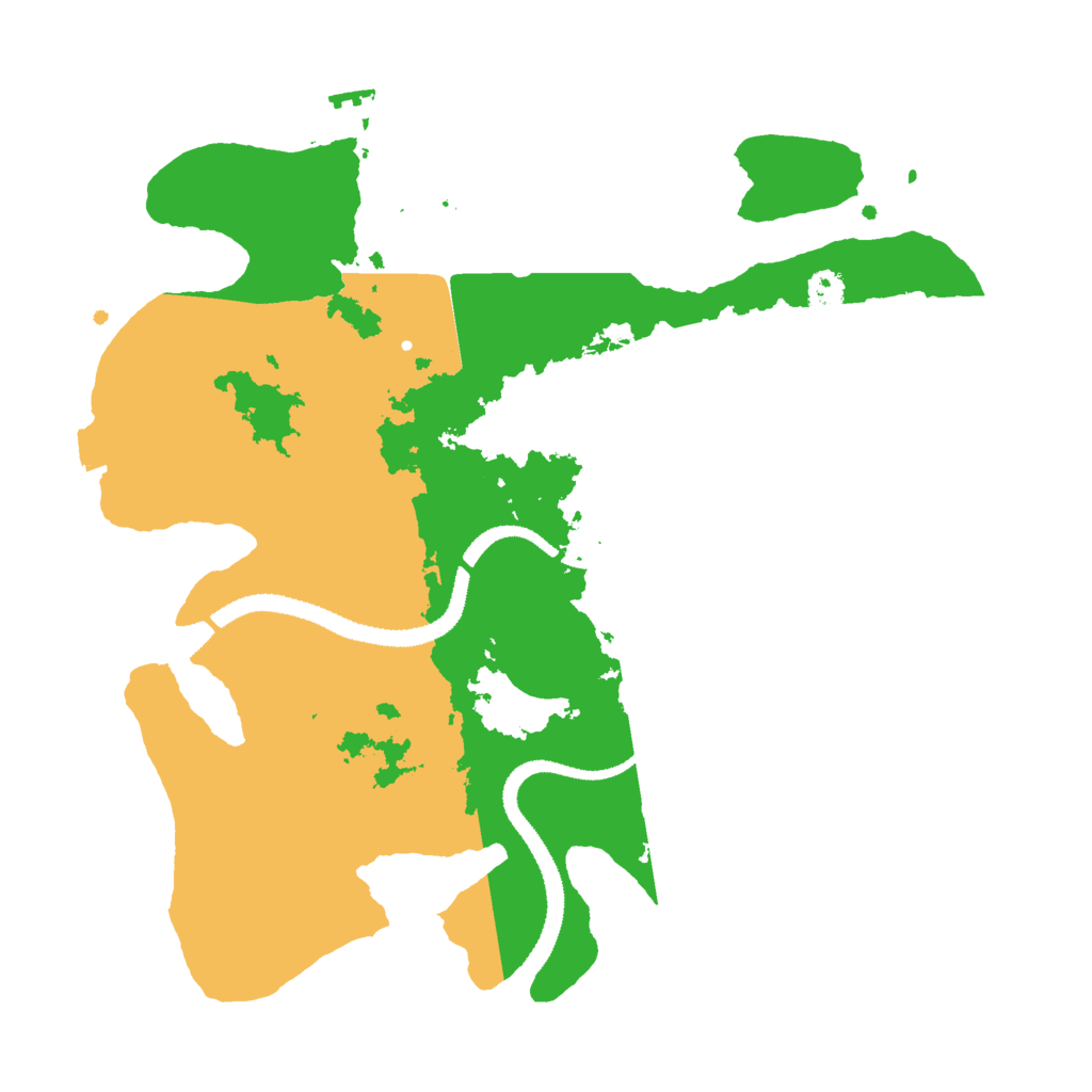Biome Rust Map: Procedural Map, Size: 3000, Seed: 92281