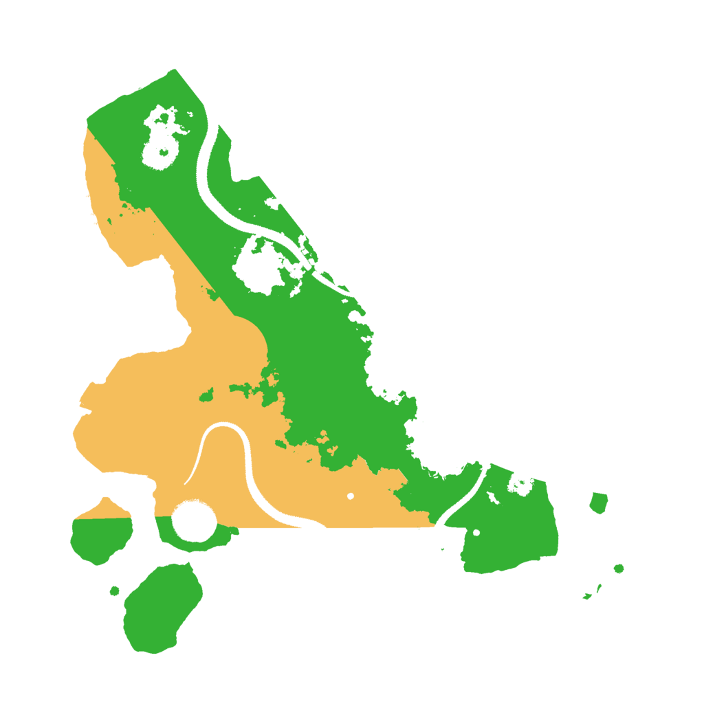 Biome Rust Map: Procedural Map, Size: 3000, Seed: 39552