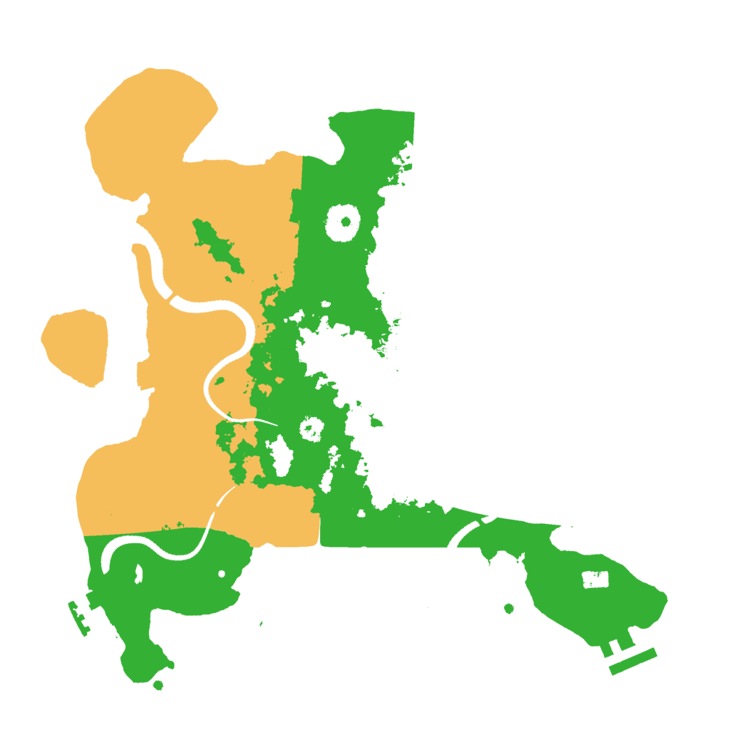 Biome Rust Map: Procedural Map, Size: 3000, Seed: 418928691