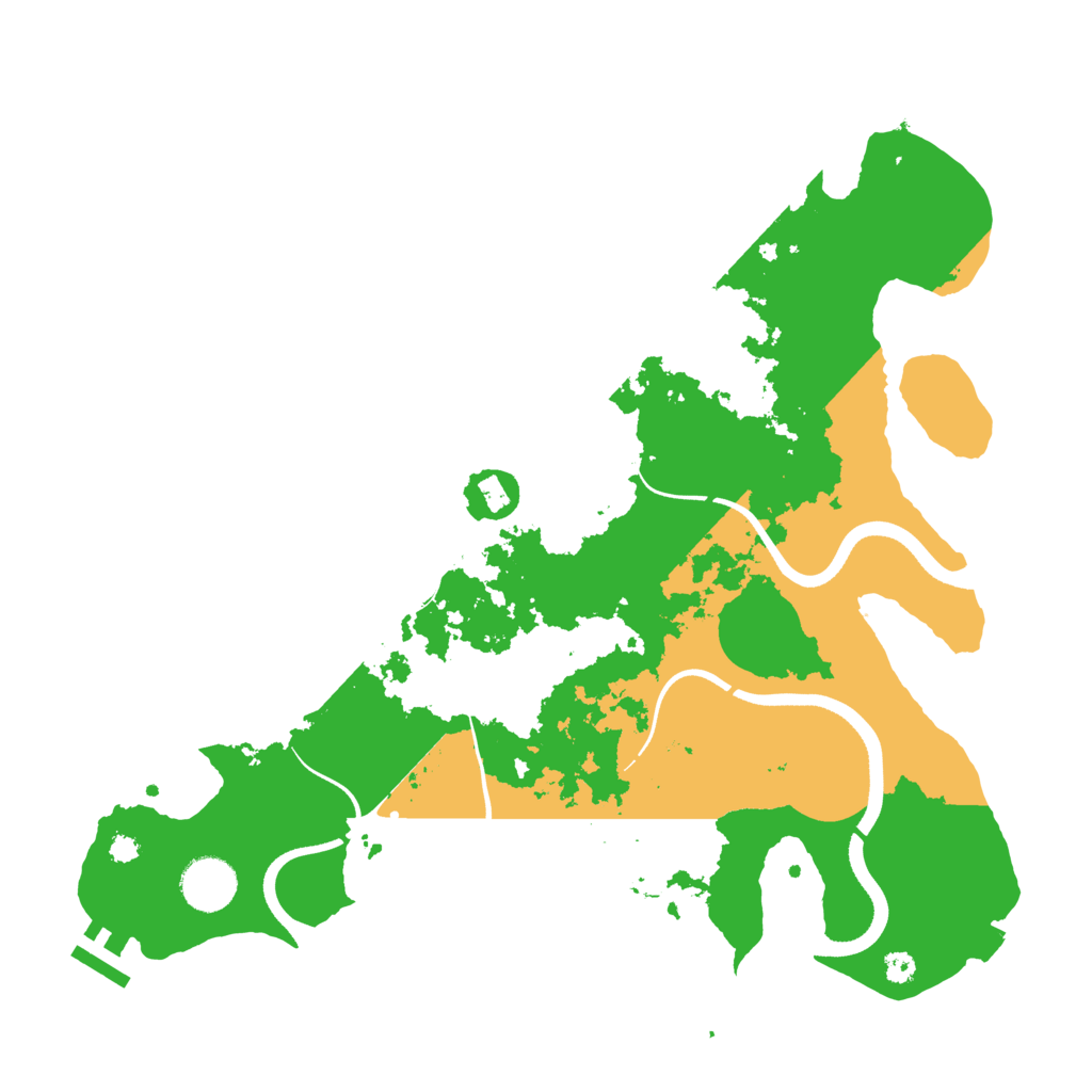 Biome Rust Map: Procedural Map, Size: 3500, Seed: 1825793