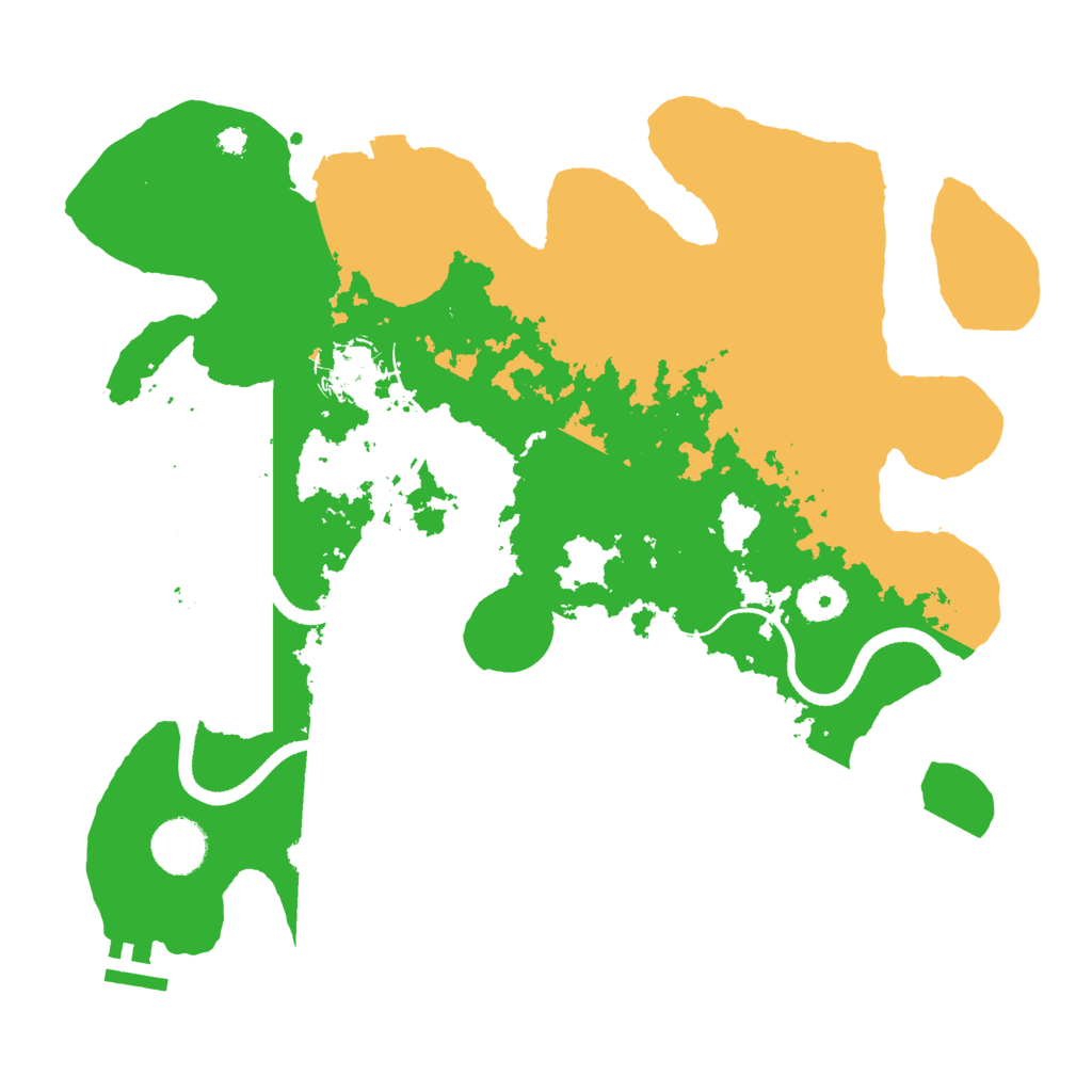 Biome Rust Map: Procedural Map, Size: 3500, Seed: 101483