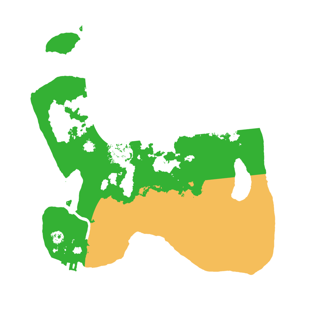 Biome Rust Map: Procedural Map, Size: 2500, Seed: 1375702653