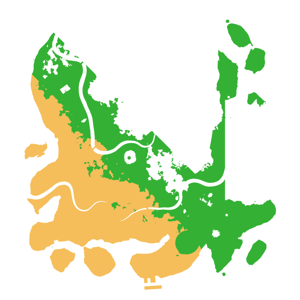Biome Rust Map: Procedural Map, Size: 3500, Seed: 749905853