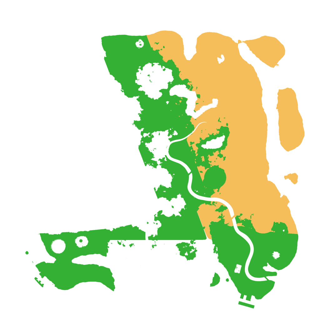 Biome Rust Map: Procedural Map, Size: 4000, Seed: 3810