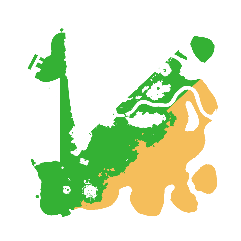 Biome Rust Map: Procedural Map, Size: 3000, Seed: 27619