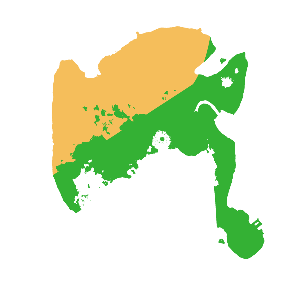 Biome Rust Map: Procedural Map, Size: 2500, Seed: 1379510795