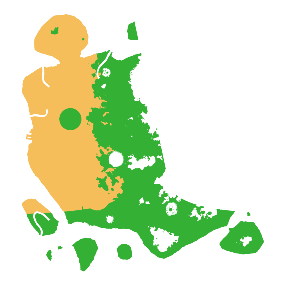 Biome Rust Map: Procedural Map, Size: 3500, Seed: 696980