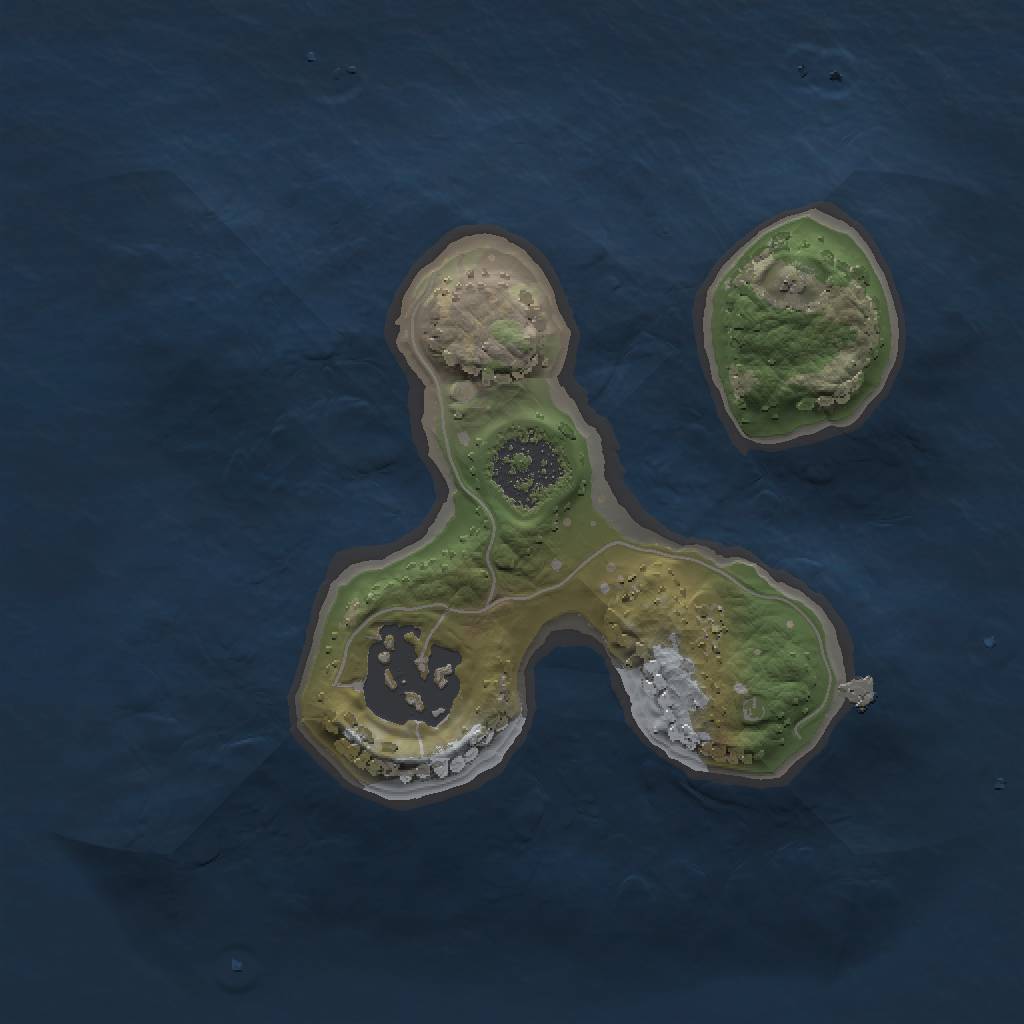 Rust Map: Procedural Map, Size: 1500, Seed: 3213123, 5 Monuments