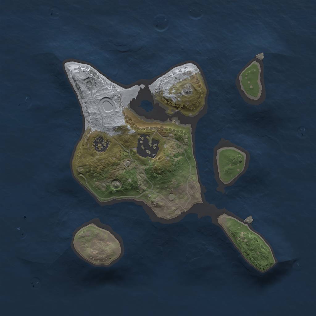 Rust Map: Procedural Map, Size: 2000, Seed: 56089472, 6 Monuments