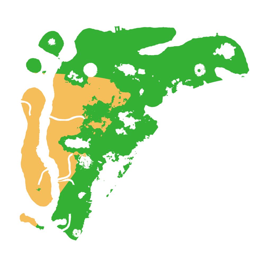 Biome Rust Map: Procedural Map, Size: 3500, Seed: 43468372