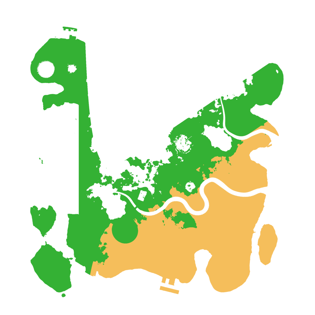 Biome Rust Map: Procedural Map, Size: 3300, Seed: 388231351
