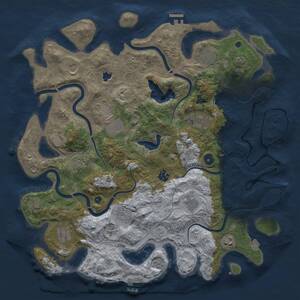 Thumbnail Rust Map: Procedural Map, Size: 4250, Seed: 133775201, 17 Monuments