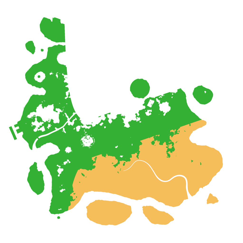 Biome Rust Map: Procedural Map, Size: 3500, Seed: 30503659