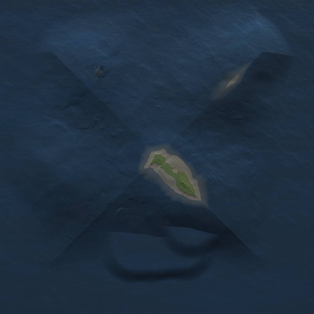 Rust Map: Procedural Map, Size: 1000, Seed: 2053618008, 1 Monuments