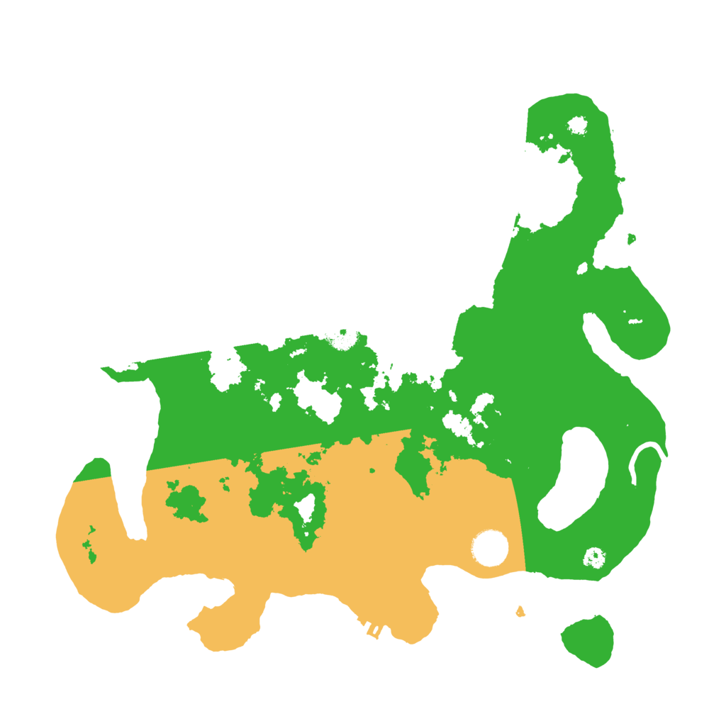 Biome Rust Map: Procedural Map, Size: 3500, Seed: 21744