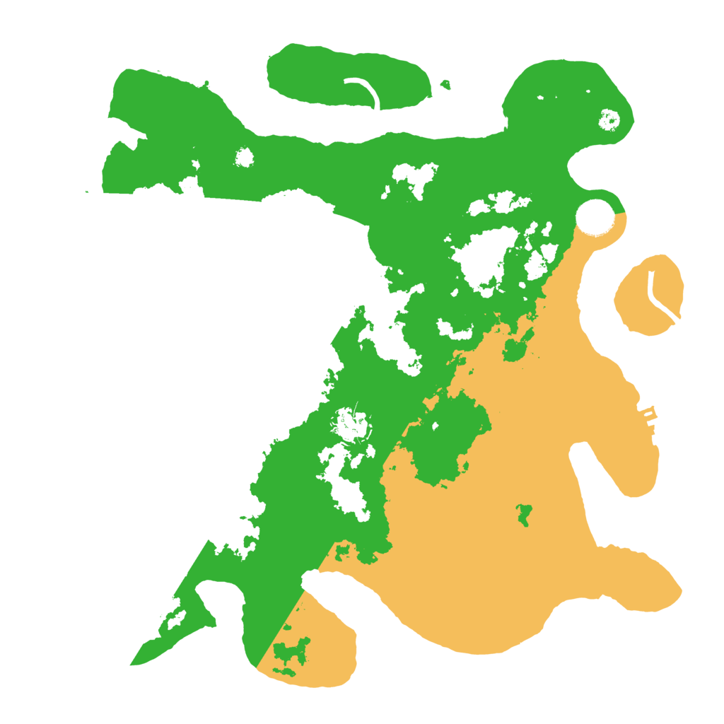 Biome Rust Map: Procedural Map, Size: 3500, Seed: 78588222