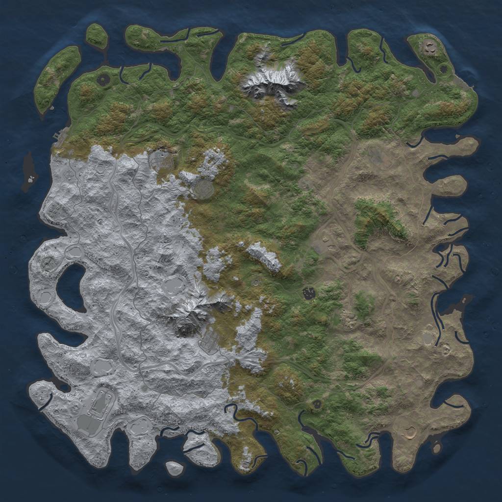 Rust Map: Procedural Map, Size: 6000, Seed: 28122022, 20 Monuments