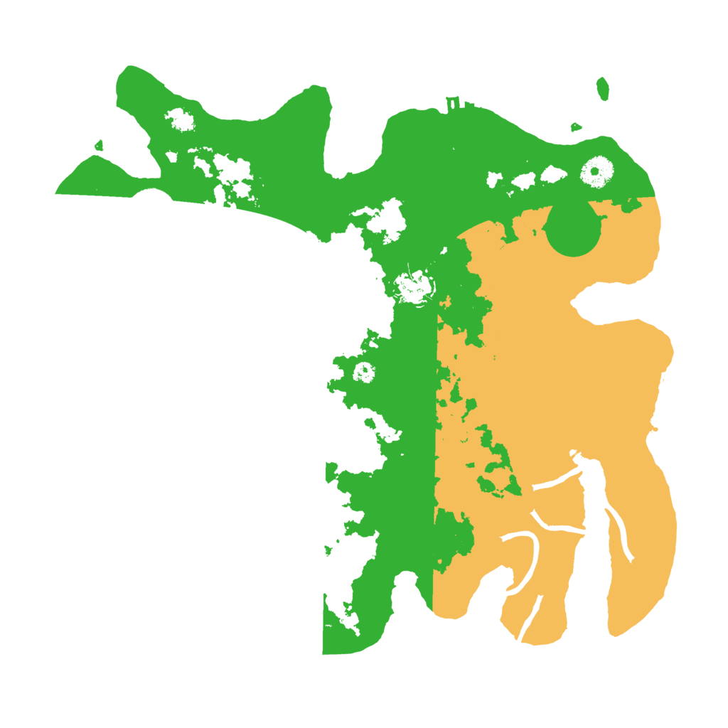 Biome Rust Map: Procedural Map, Size: 3500, Seed: 4444393