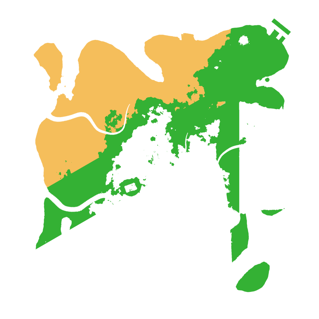 Biome Rust Map: Procedural Map, Size: 3000, Seed: 86774526