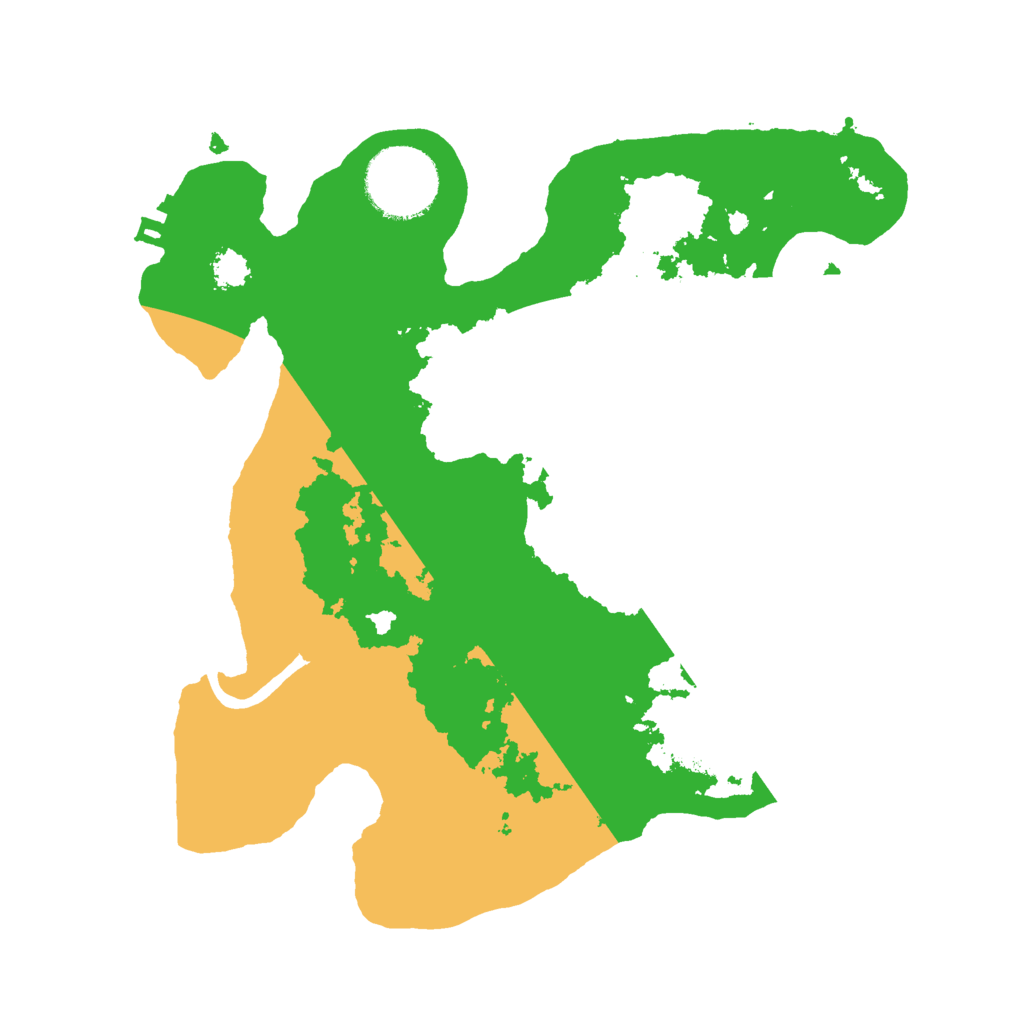 Biome Rust Map: Procedural Map, Size: 2500, Seed: 3680