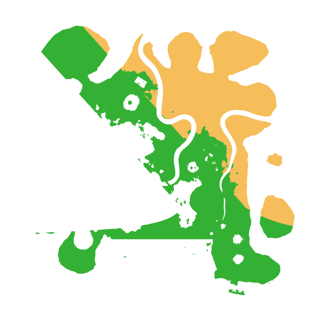 Biome Rust Map: Procedural Map, Size: 3000, Seed: 92243768