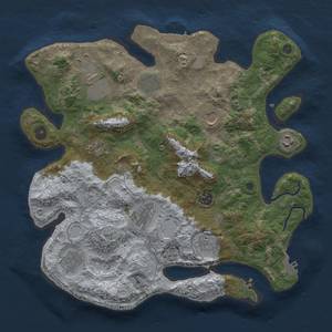 Thumbnail Rust Map: Procedural Map, Size: 3700, Seed: 1231572897, 19 Monuments