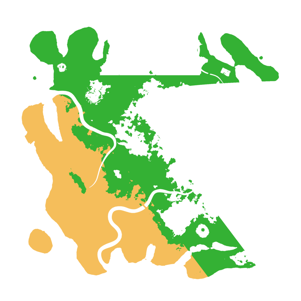 Biome Rust Map: Procedural Map, Size: 3500, Seed: 50687031