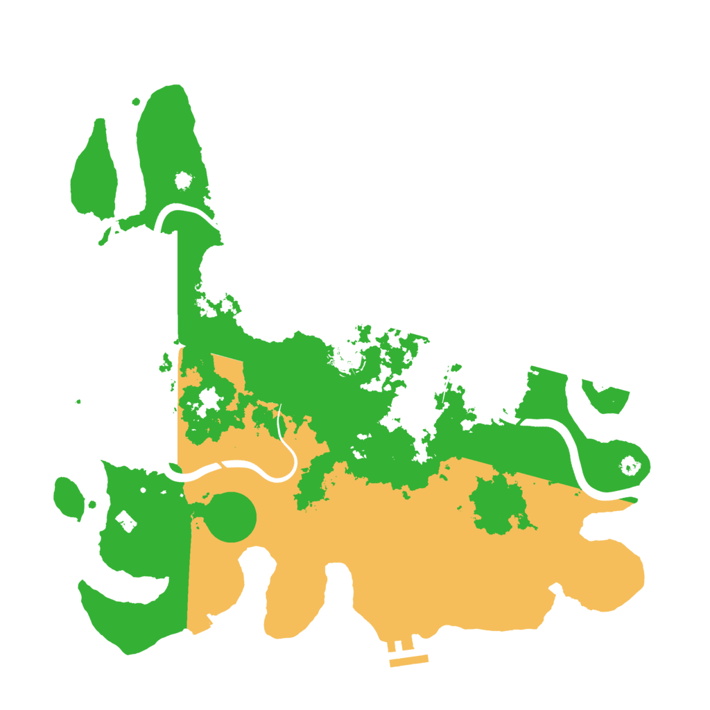 Biome Rust Map: Procedural Map, Size: 3700, Seed: 448801153