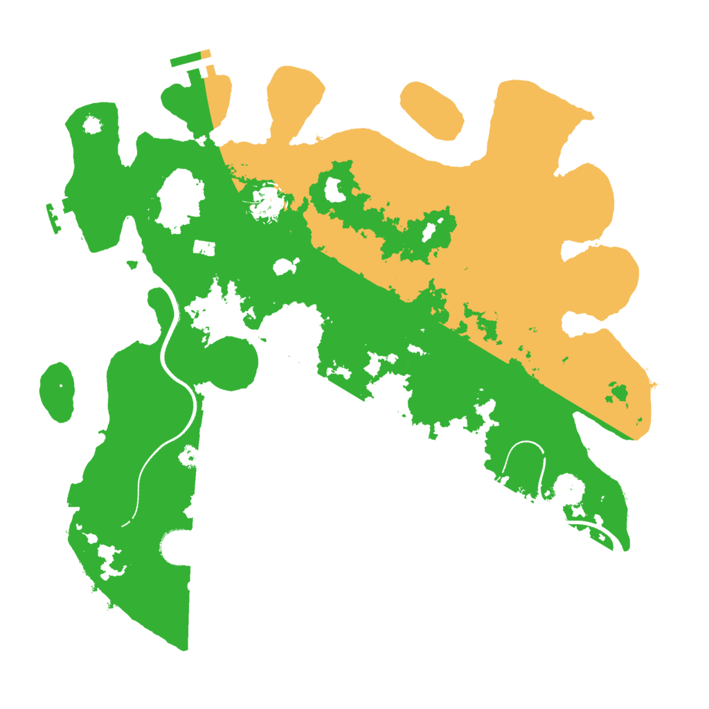 Biome Rust Map: Procedural Map, Size: 3500, Seed: 317679869