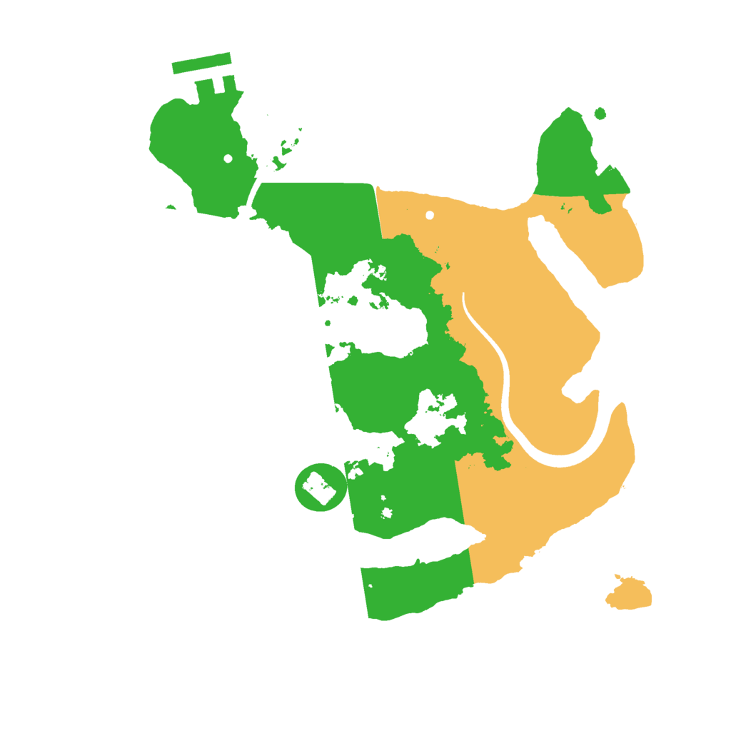 Biome Rust Map: Procedural Map, Size: 2500, Seed: 564239285