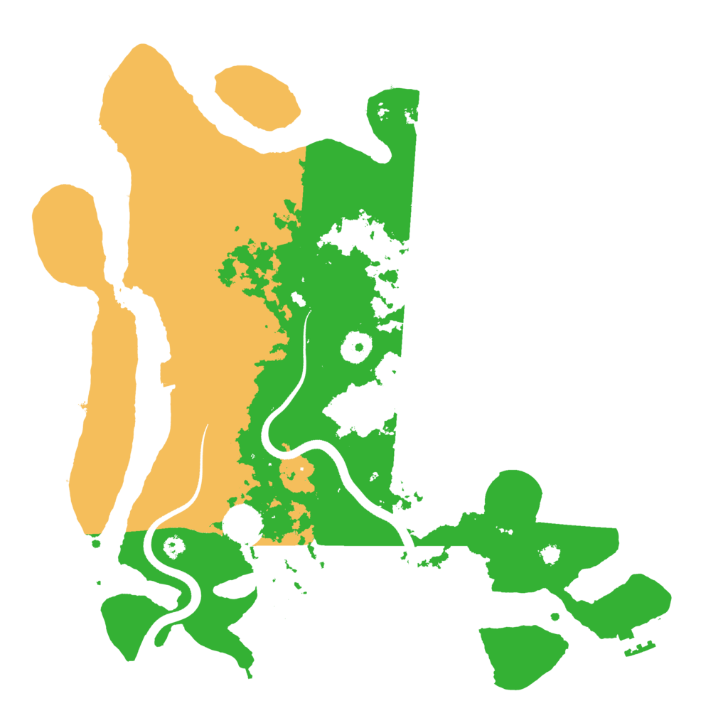 Biome Rust Map: Procedural Map, Size: 3500, Seed: 29898265