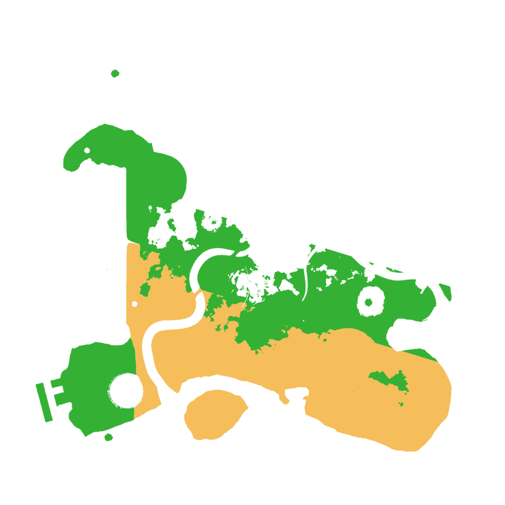 Biome Rust Map: Procedural Map, Size: 2600, Seed: 13825