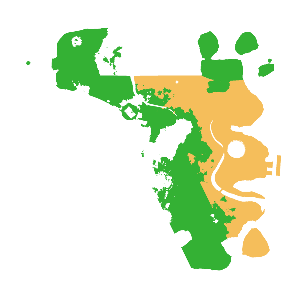 Biome Rust Map: Procedural Map, Size: 3000, Seed: 654564