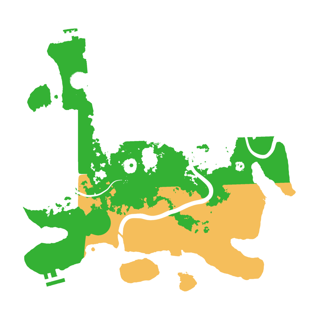 Biome Rust Map: Procedural Map, Size: 3300, Seed: 7734