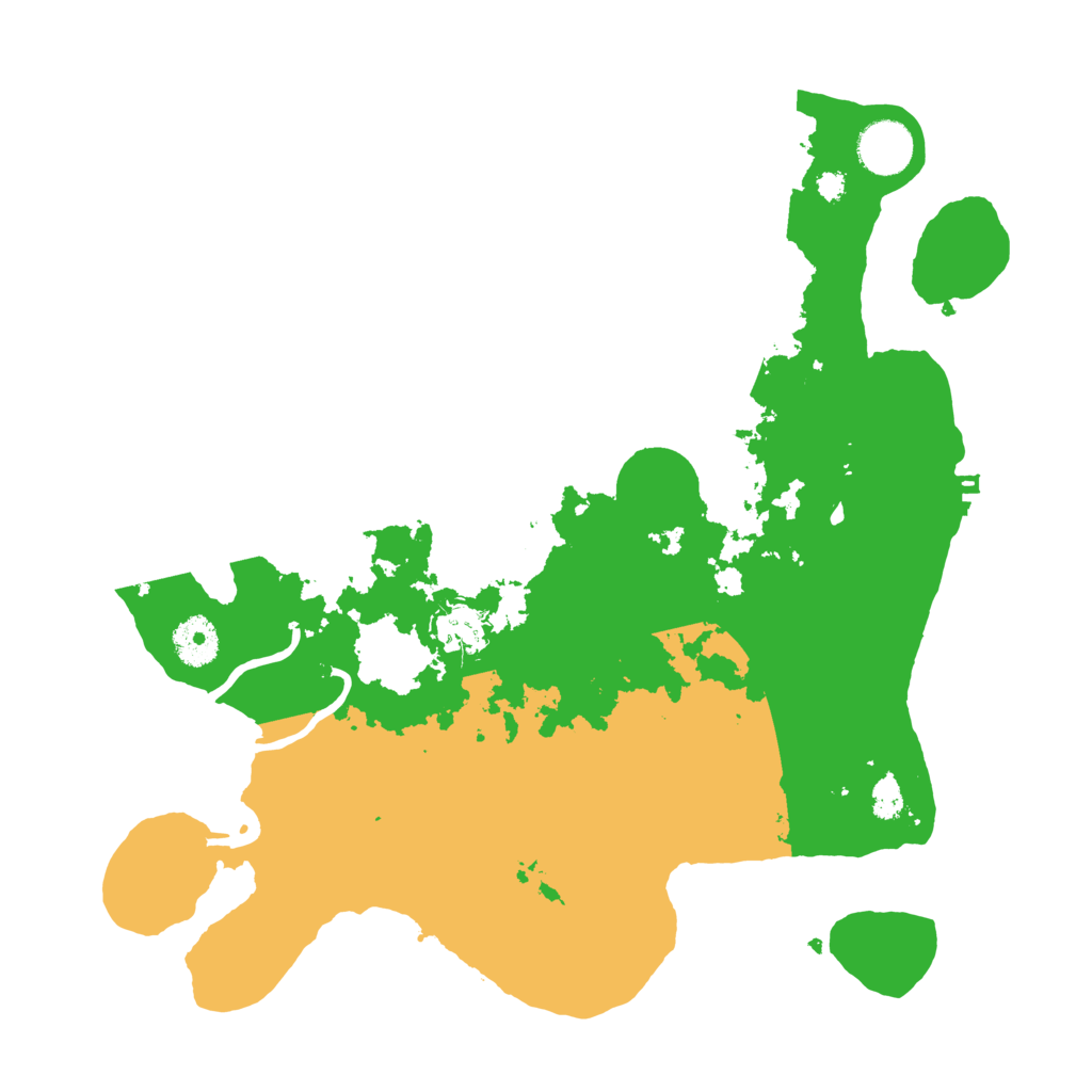 Biome Rust Map: Procedural Map, Size: 3500, Seed: 1066607925