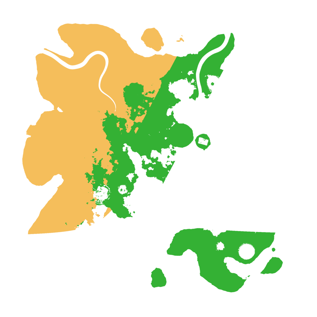 Biome Rust Map: Procedural Map, Size: 3500, Seed: 1280101949