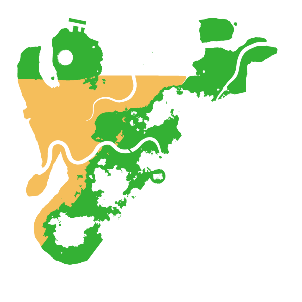 Biome Rust Map: Procedural Map, Size: 3500, Seed: 20221230