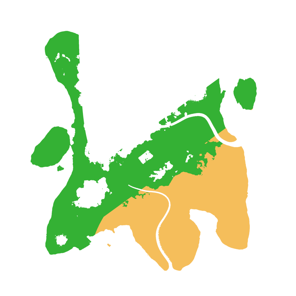 Biome Rust Map: Procedural Map, Size: 2400, Seed: 1658