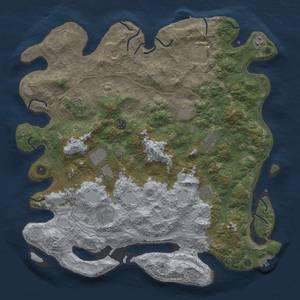 Thumbnail Rust Map: Procedural Map, Size: 4600, Seed: 7622100, 20 Monuments